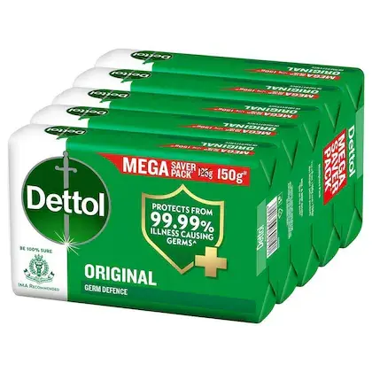 Dettol Original Soap 150g (Pack of 5)