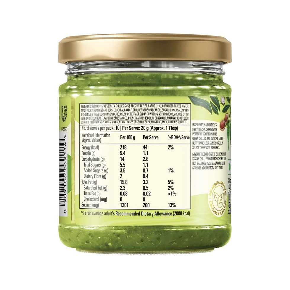 Kissan Chilli Peanut Thecha Chutney 200g