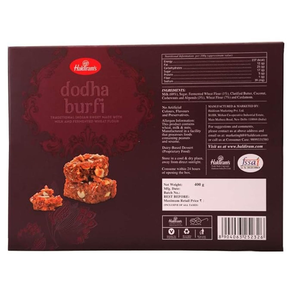 Haldiram Dodha Burfi