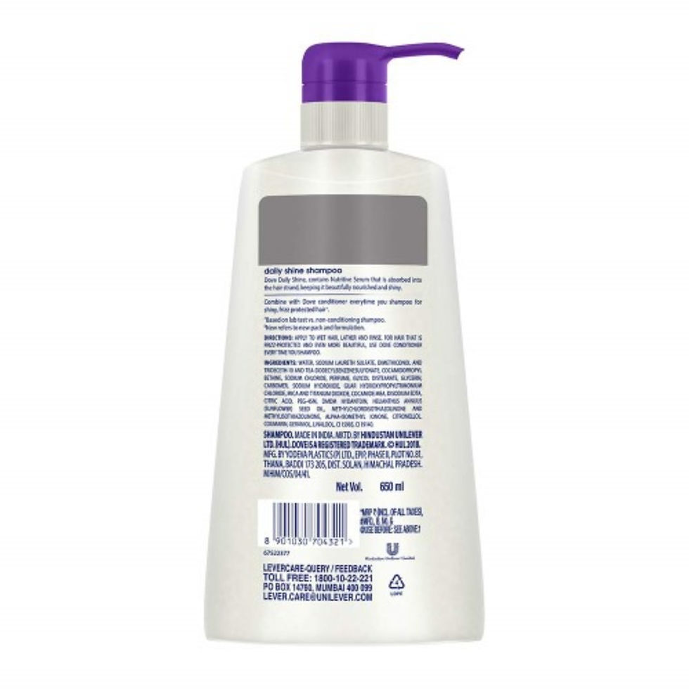 Dove Daily Shine Shampoo 650ml