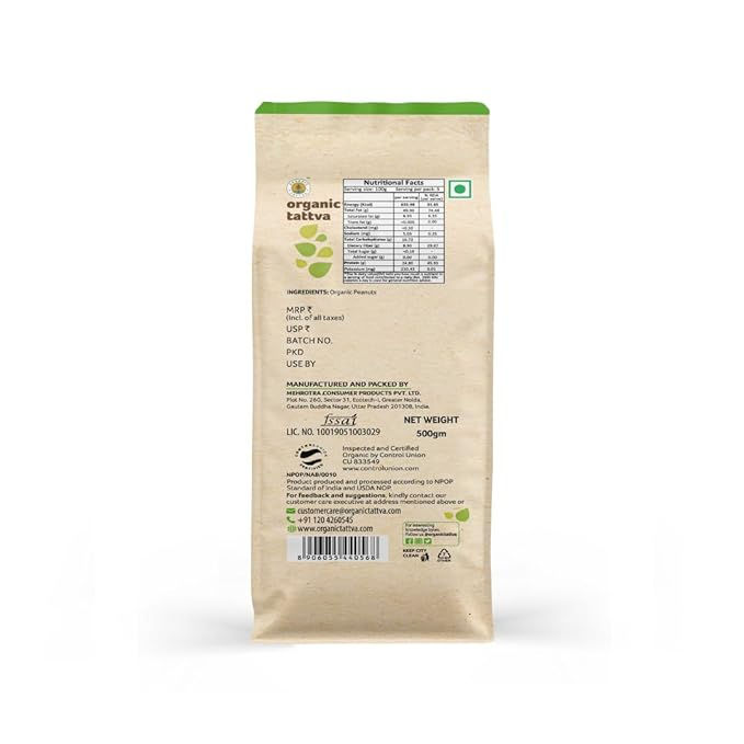 Organic Tattva Peanut 500g