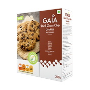 Gaia Dark Choco Chip Cookies 200gm