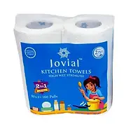Jovial Kitchen Towel 2 Ply 80 Pulls (Pack of 2)