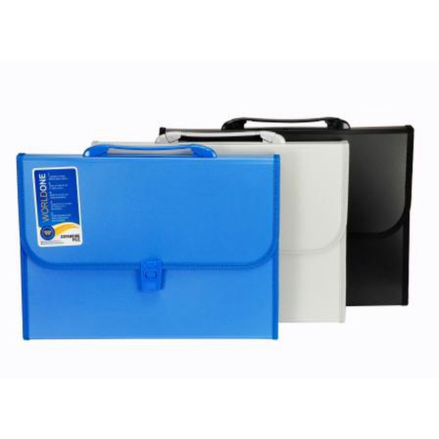 Worldone Expanding File With Handle and Lock 800 Micron