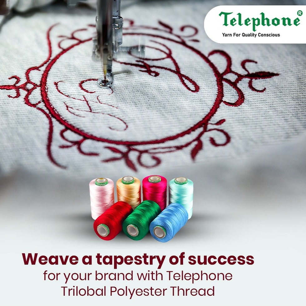 Thumbnail: Telephone Spun Polyester Threads - 400 mtr Tubes
