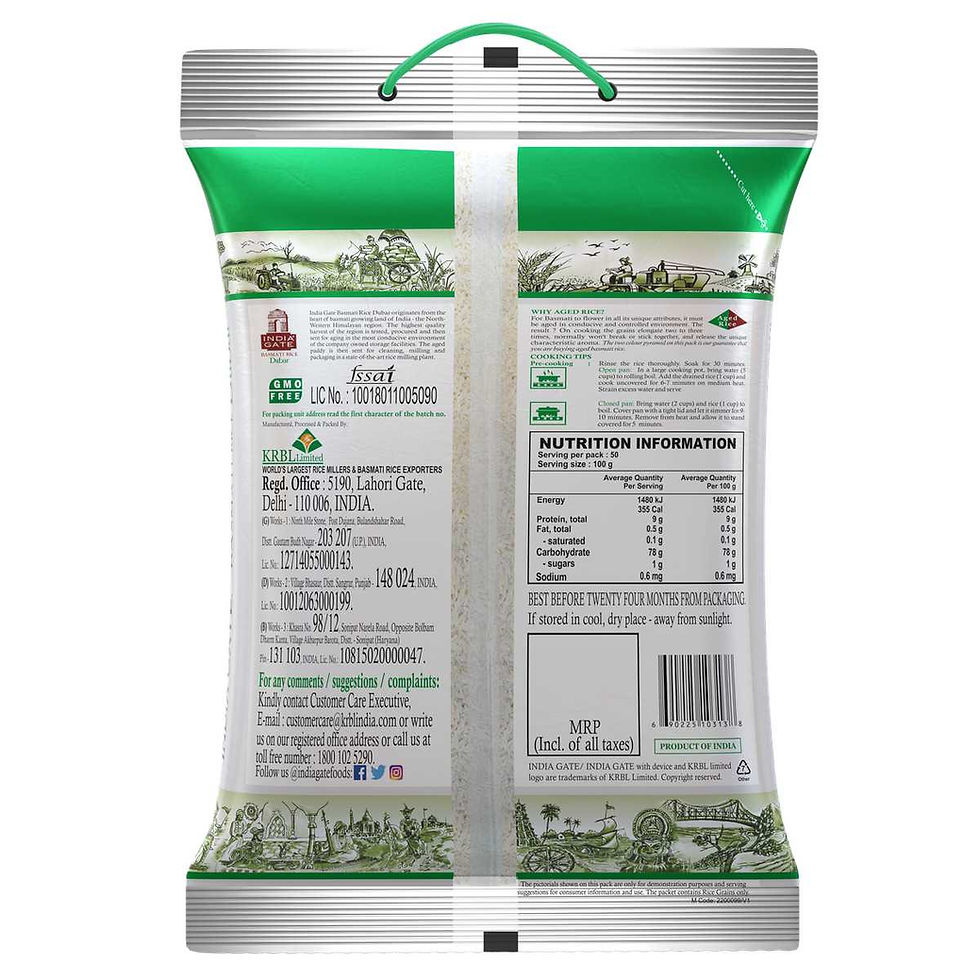 India Gate Dubar Basmati Rice 5Kg