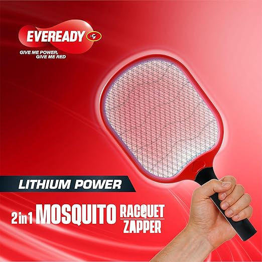 Eveready Li-Ion Zapper 2 In 1 Mosquito Racquet