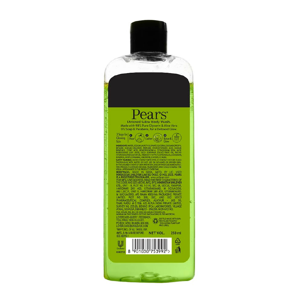 Pears Body Wash Natural Aloe Vera 250ml