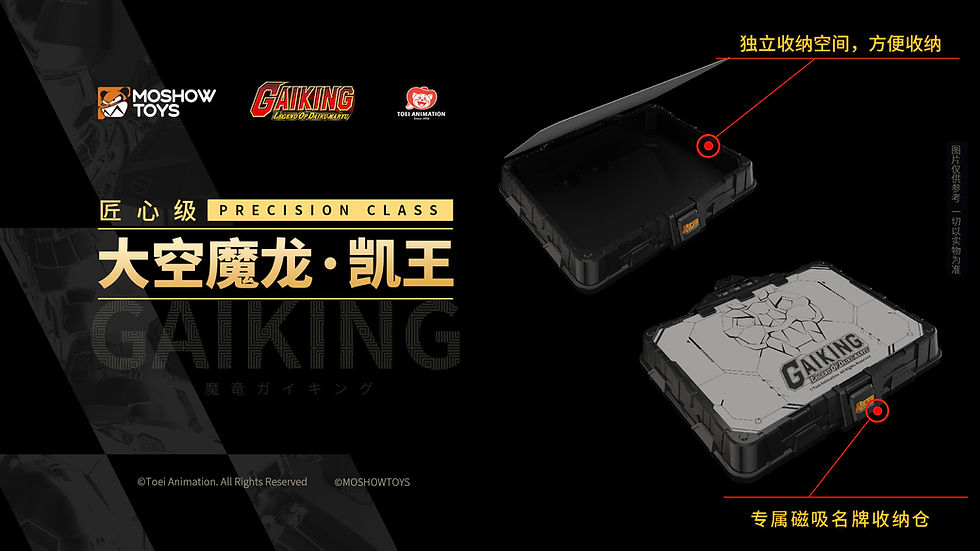 縮圖：Moshow 匠心級 大空魔龍 鎧王 Gaiking  合金成品 可動