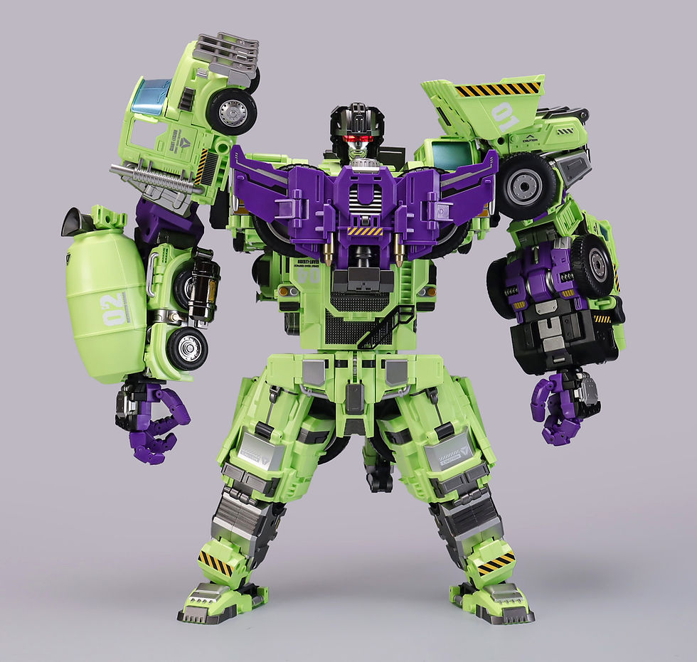 縮圖：機械入侵 巨型軍團 之重型建造者 大力神 GLA-03+04 翻鬥車+吊車 套裝