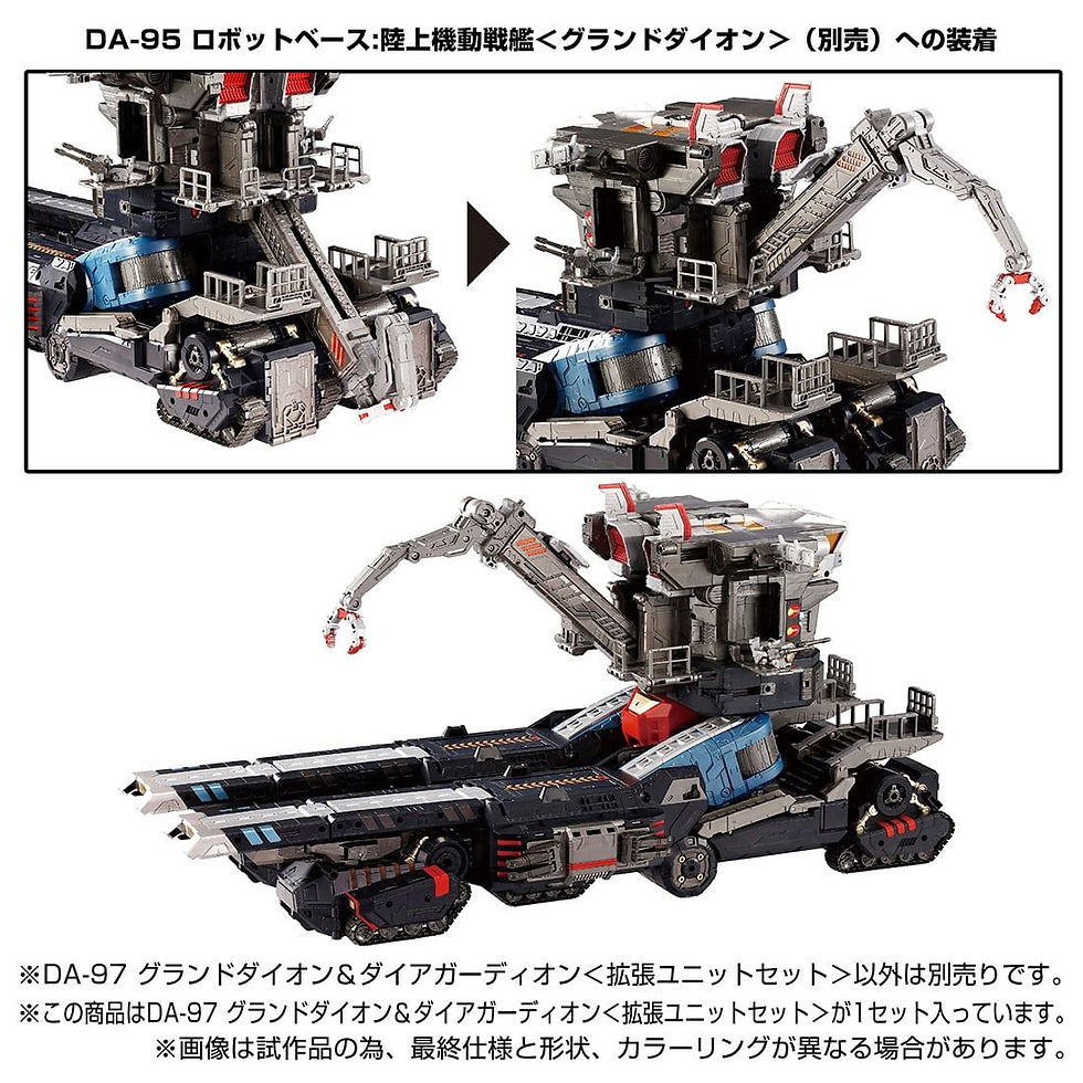 縮圖：Takara Tomy Diaclone DA-97 GROUND DION & DIA-GUARDION (UNIT SET)