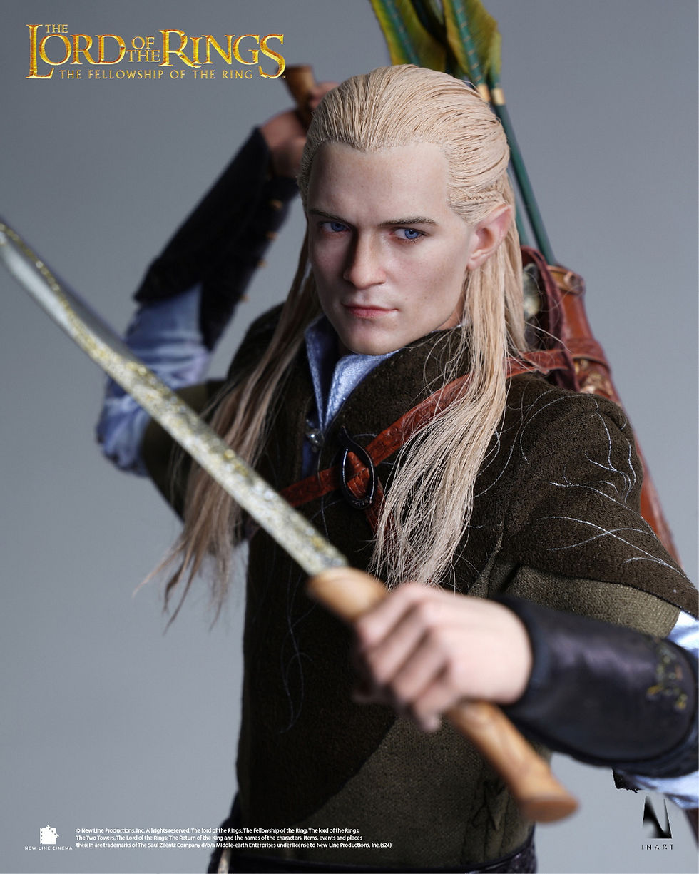 Thumbnail: Queen Studios INART 魔戒 指環王 1/6 護戒使者 Greenleaf 萊戈拉斯 植髮可動