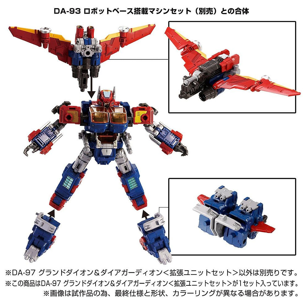 縮圖：Takara Tomy Diaclone DA-97 GROUND DION & DIA-GUARDION (UNIT SET)