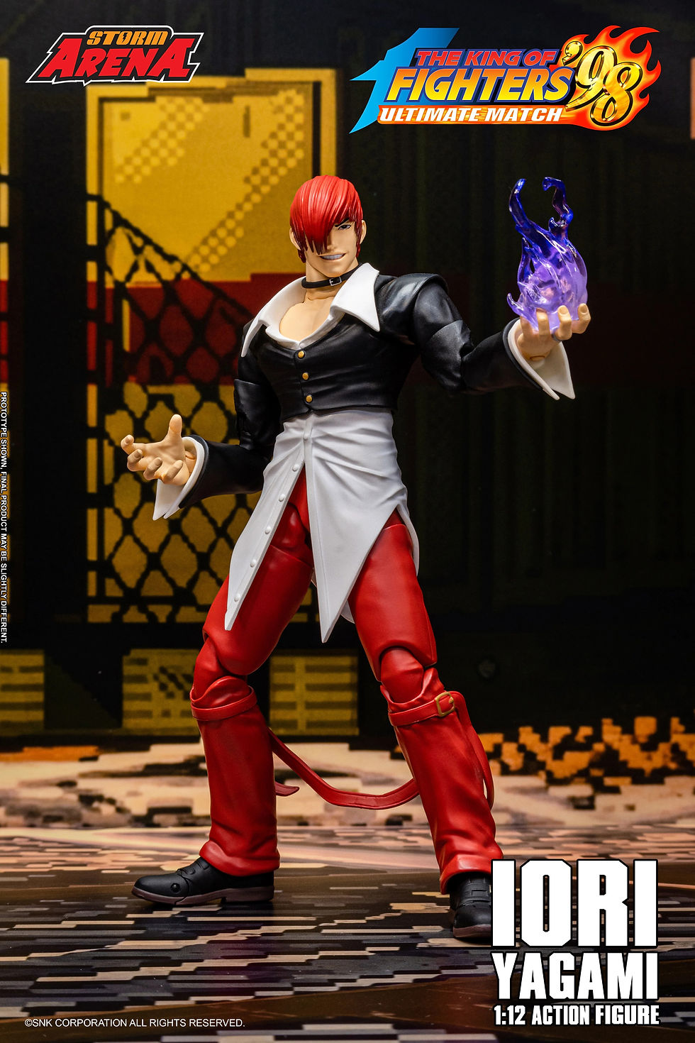 Thumbnail: STORM ARENA KOF98 IORI YAGAMI 拳皇98 八神庵 1/12 可動