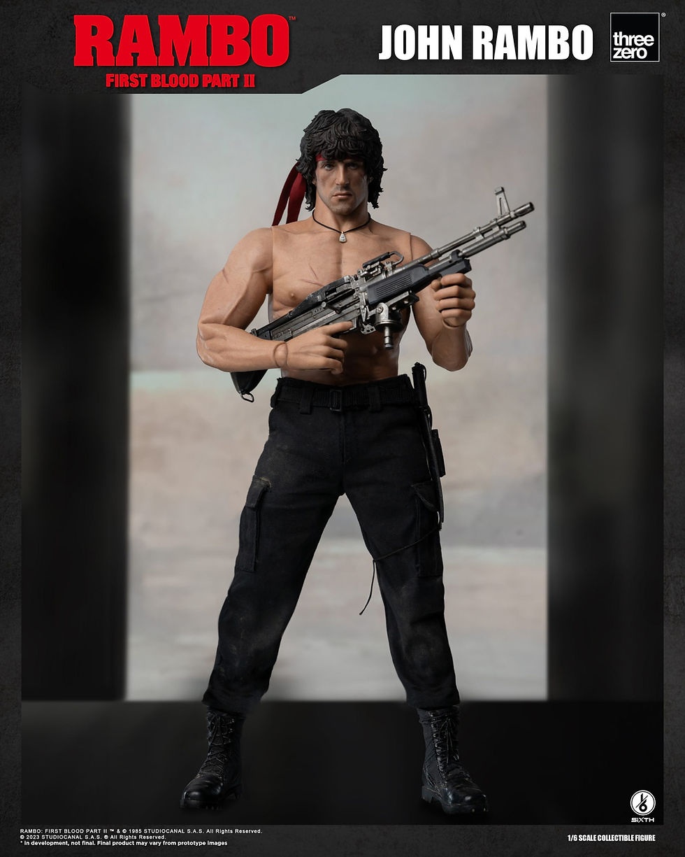 縮圖：Threezero Rambo: First Blood Part II 1/6 John Rambo 《第一滴血2》約翰 蘭保