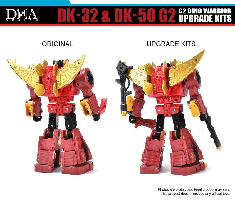 Thumbnail: DNA Design DK-32 & DK-50 G2 DINO WARRIOR UPGRADE KITS