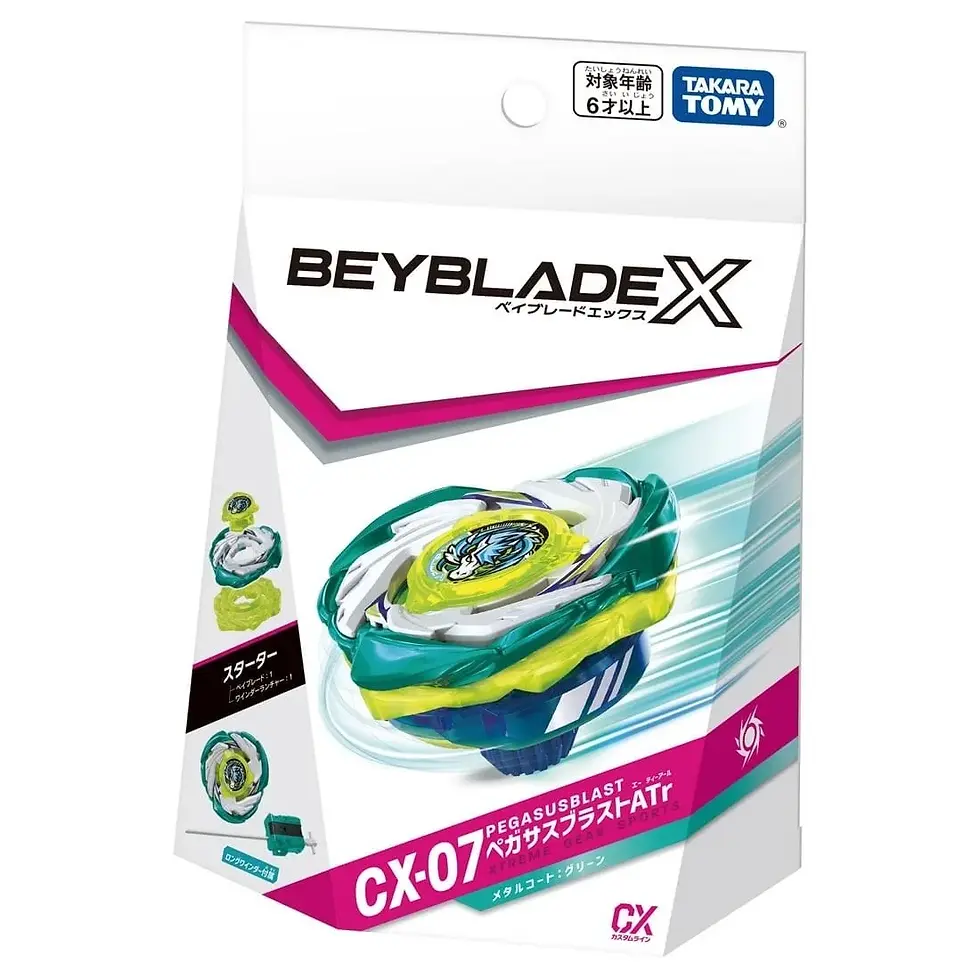 縮圖：BeybladeX 爆旋陀螺X CX-07 Pegasus Blast ATr 天馬爆擊 (附發射器)