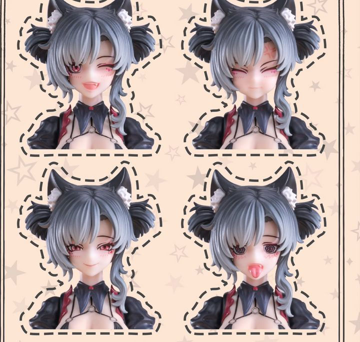 縮圖：次元具象 1/12 見習魔女 星川貓貓 黑髮版