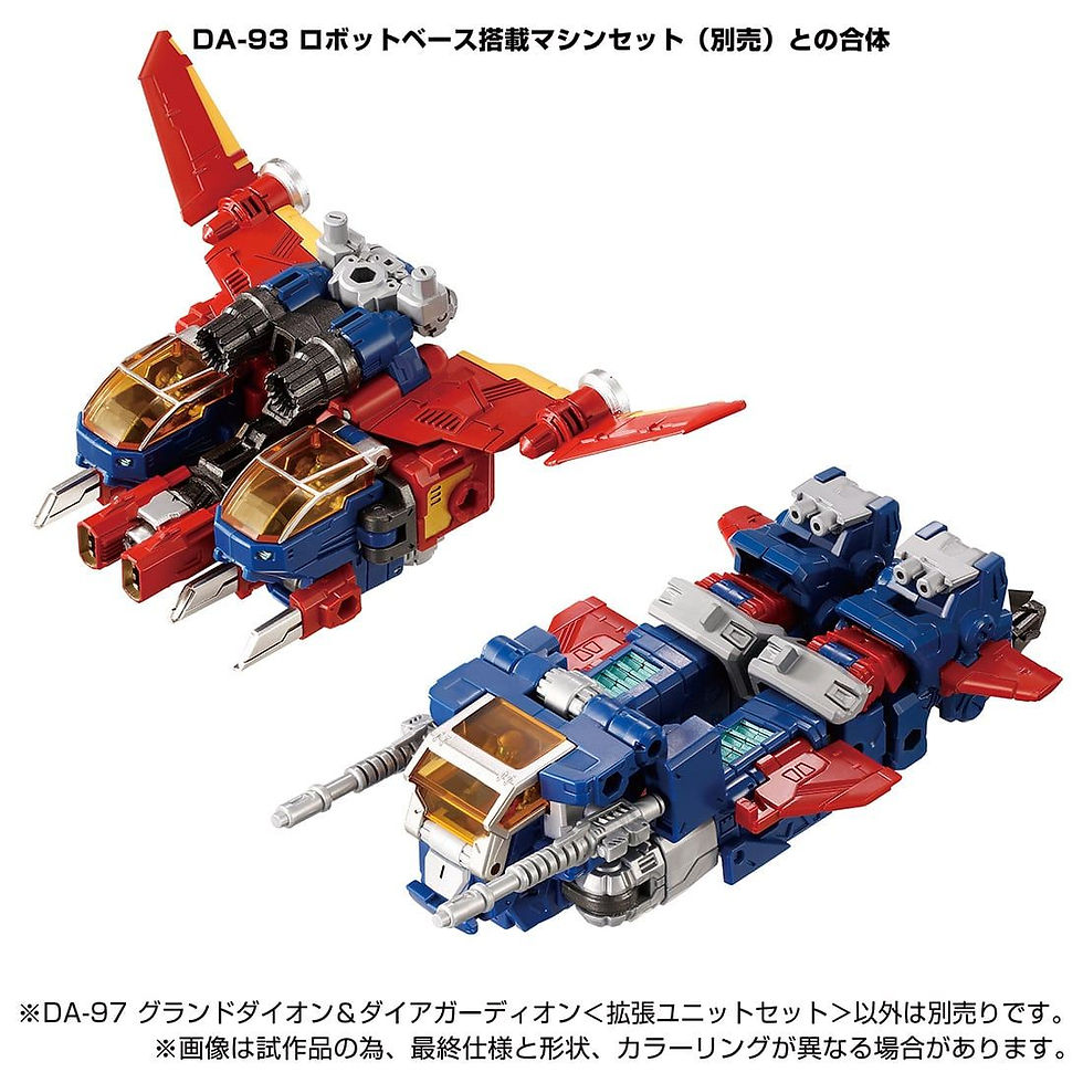 縮圖：Takara Tomy Diaclone DA-97 GROUND DION & DIA-GUARDION (UNIT SET)