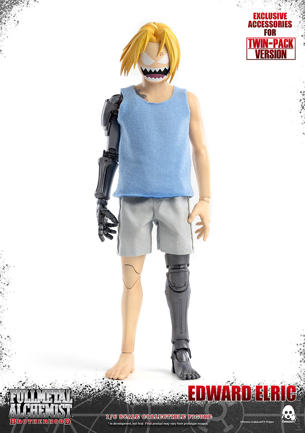 Thumbnail: Threezero 鋼之鍊金術師 BROTHERHOOD FigZero 1/6愛德華 艾力克 + 艾爾凡斯 艾力克兄弟套裝版