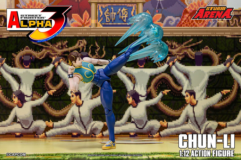 縮圖：STORM ARENA STREET FIGHTER ALPHA 3 春麗 Chun-Li 1/12 可動