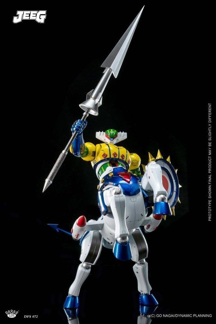 縮圖：[清貨6月] King Arts Diecast 合金 DFS072 金剛飛天鑽 鋼鐵JEEG 磁力鐵甲人+磁力飛馬