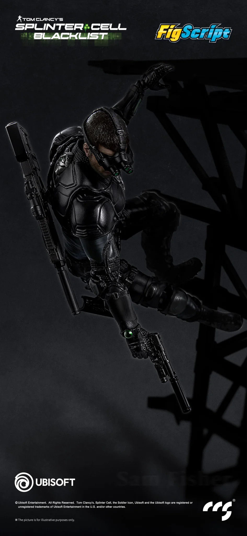 Thumbnail: CCSToys FigScript Splinter Cell: Blacklist Sam Fisher 山姆·費舍爾 1/12 可動