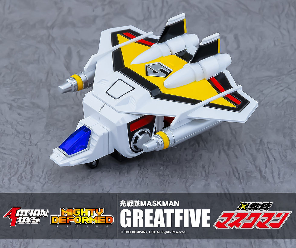 Thumbnail: Action Toys MIGHTY DEFORMED第二彈 光戰隊 MASKMAN  五機合體GREAT FIVE
