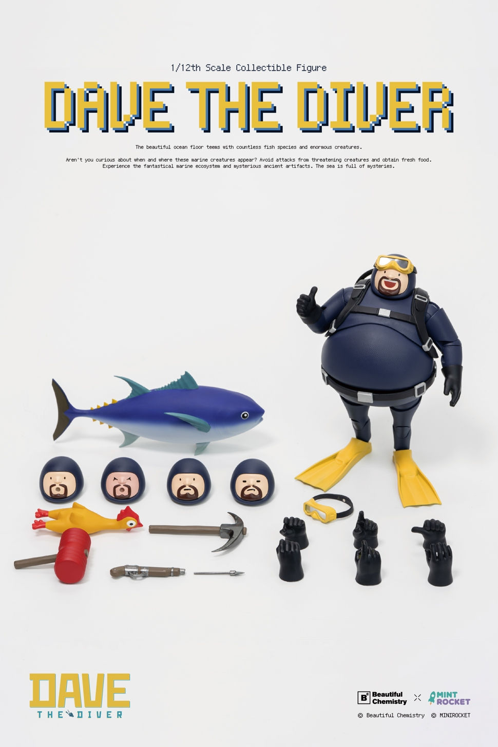 縮圖：Beautiful Chemistry × DAVE THE DIVER 潛水夫戴夫 1/12 可動