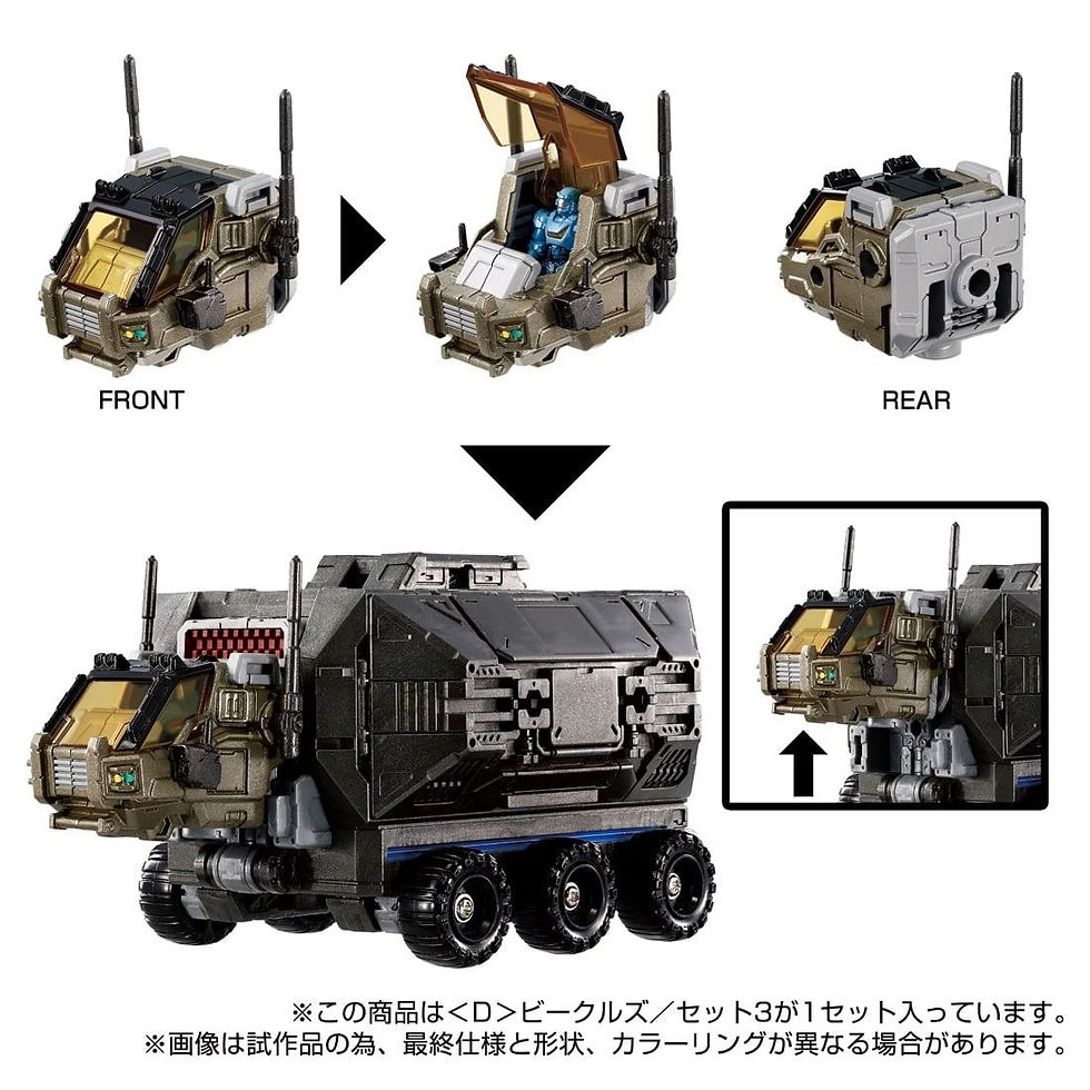 縮圖：Takara Tomy DIACLONE D-03 <D> VEHICLES SET 3