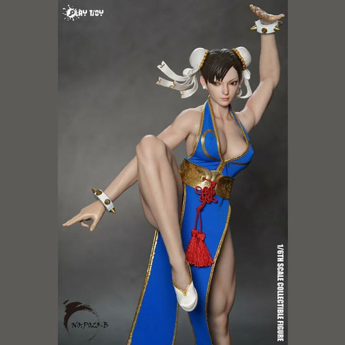 PLAY TOY 1/6 P023B 格鬥女神春麗[藍] | Toyercity (TC)