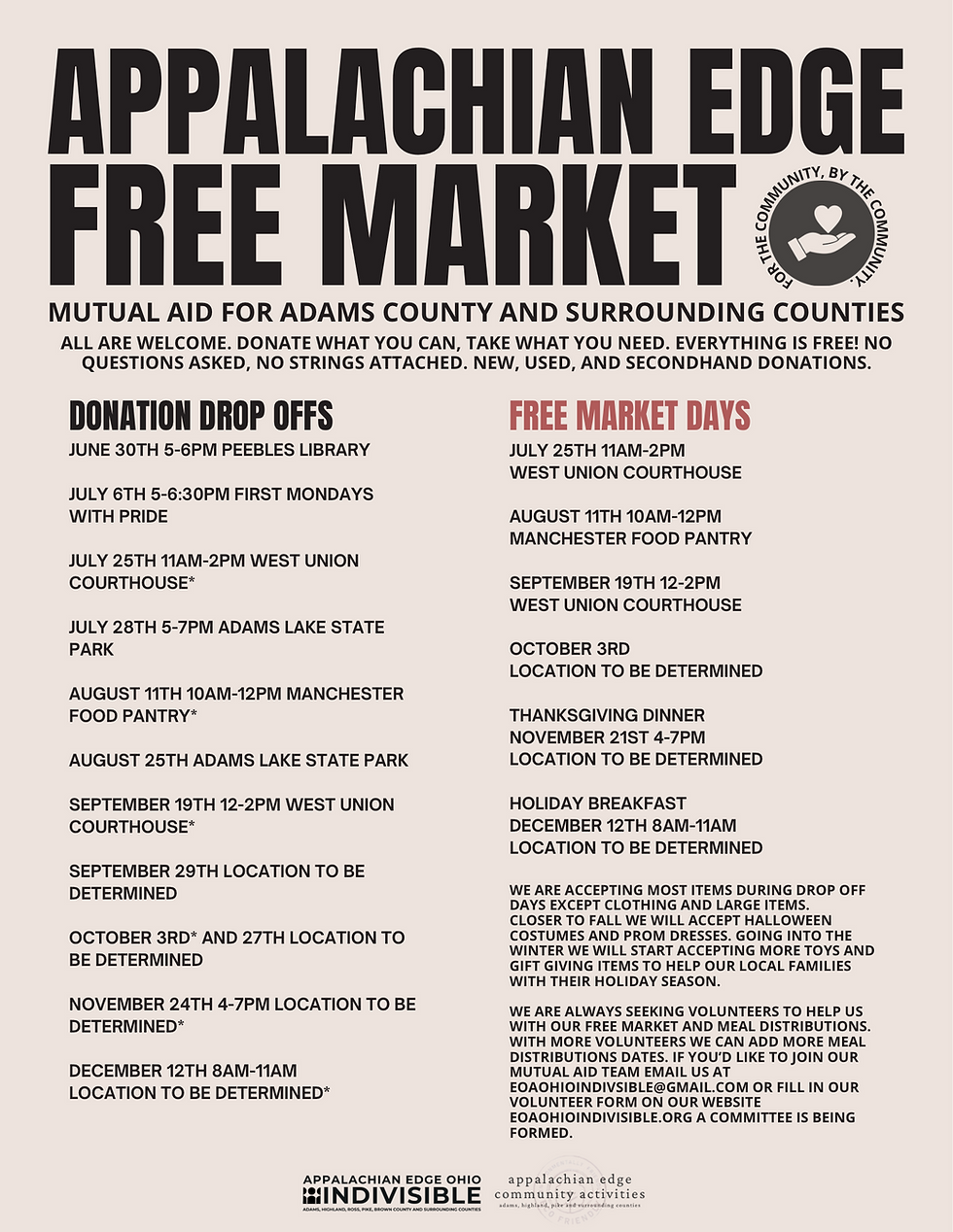 Free Market and Dinners 2