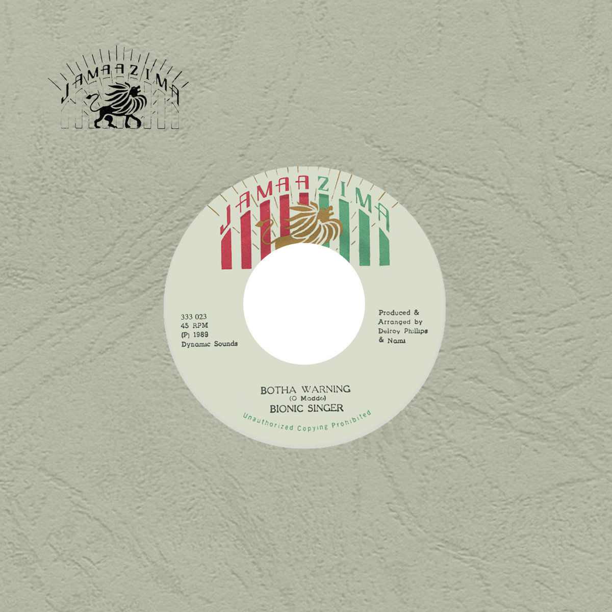 Bionic Singer – Botha Warning (7")