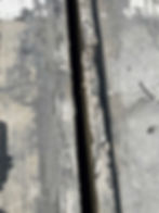parking deck crack before repair