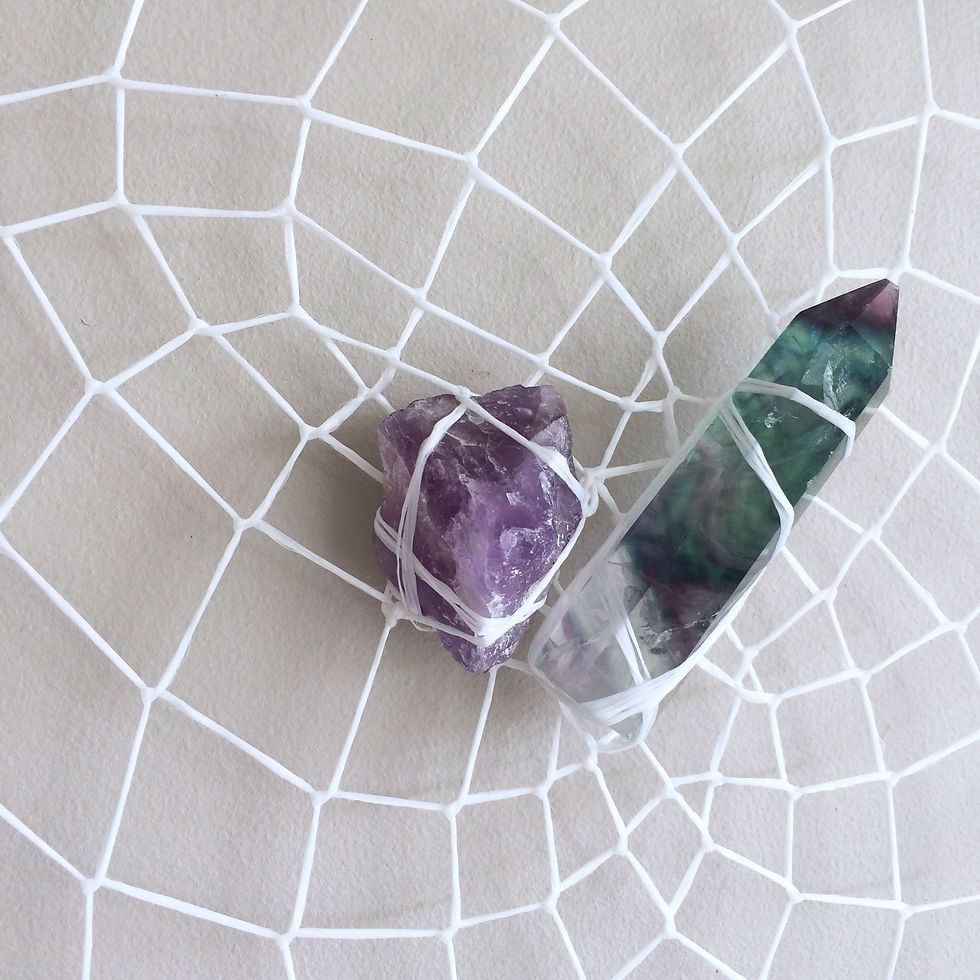 Thumbnail: Custom Made Crystal Dreamcatcher