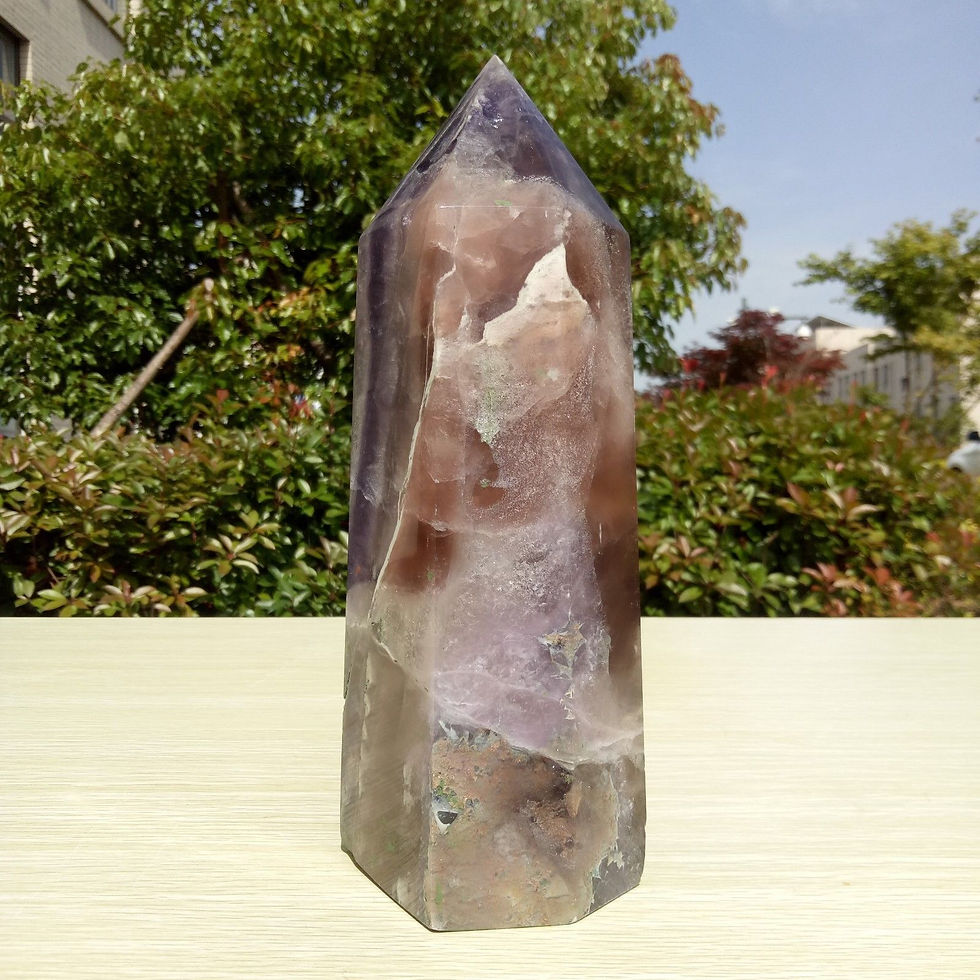 Thumbnail: 2.89KG Rainbow Fluorite Obelisk