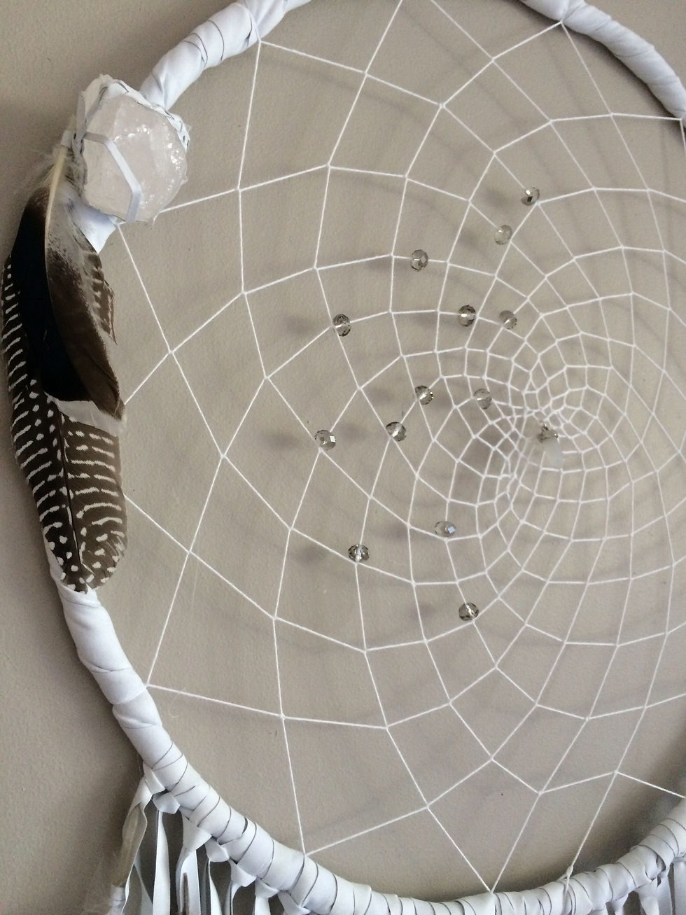 Thumbnail: Custom Made Crystal Dreamcatcher