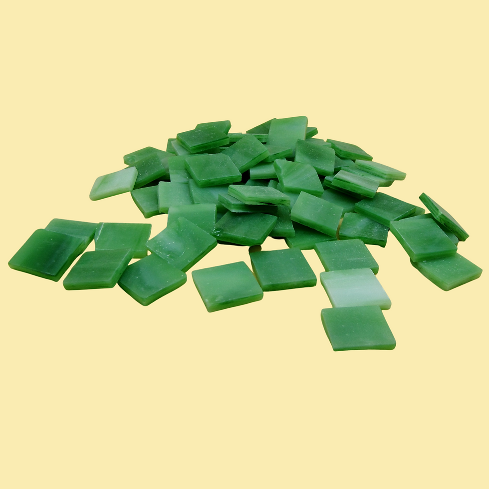 Tessere in vetro colorato per mosaico Verde medio