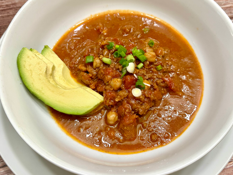 Spicy Ground Chicken Chili with Berbere and Garbanzo Beans