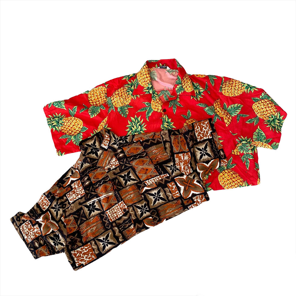 Fox Red Tartan Vintage Leaves Hawaiian Shirt main image 0