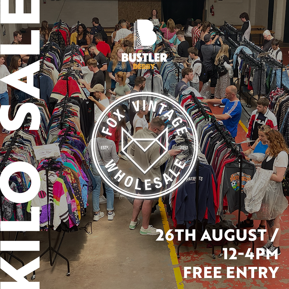Vintage Kilo Sale @ Bustler Market - August 26th (Free Entry)