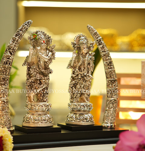 Radha Krishna with side Arch