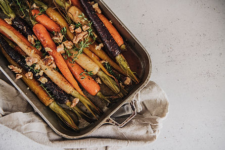 Roasted Rainbow Carrots
