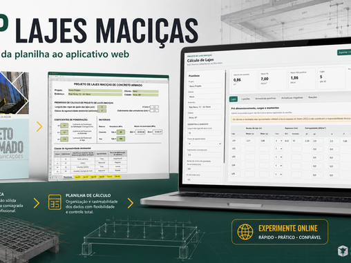 Do livro ao APP: cálculo de lajes maciças online.