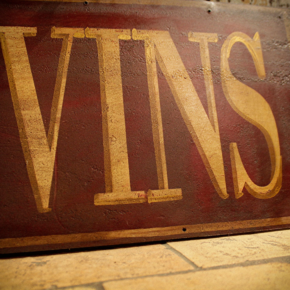 Thumbnail: Advertising sign wine cave. Cave á vins