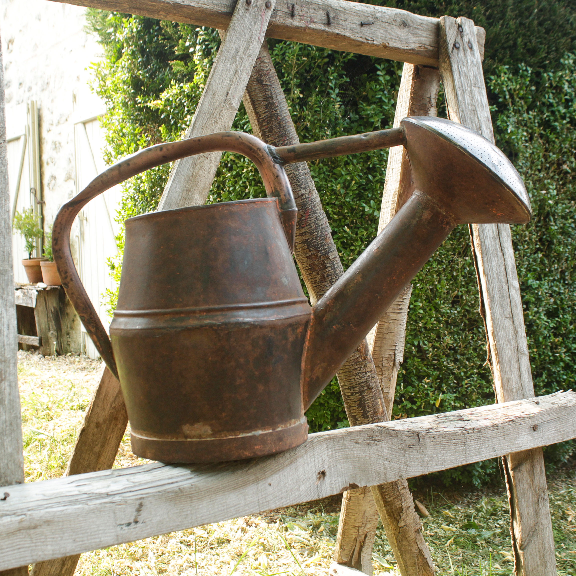 19th c french watering can toleware gardeningatr populaire outils jardin