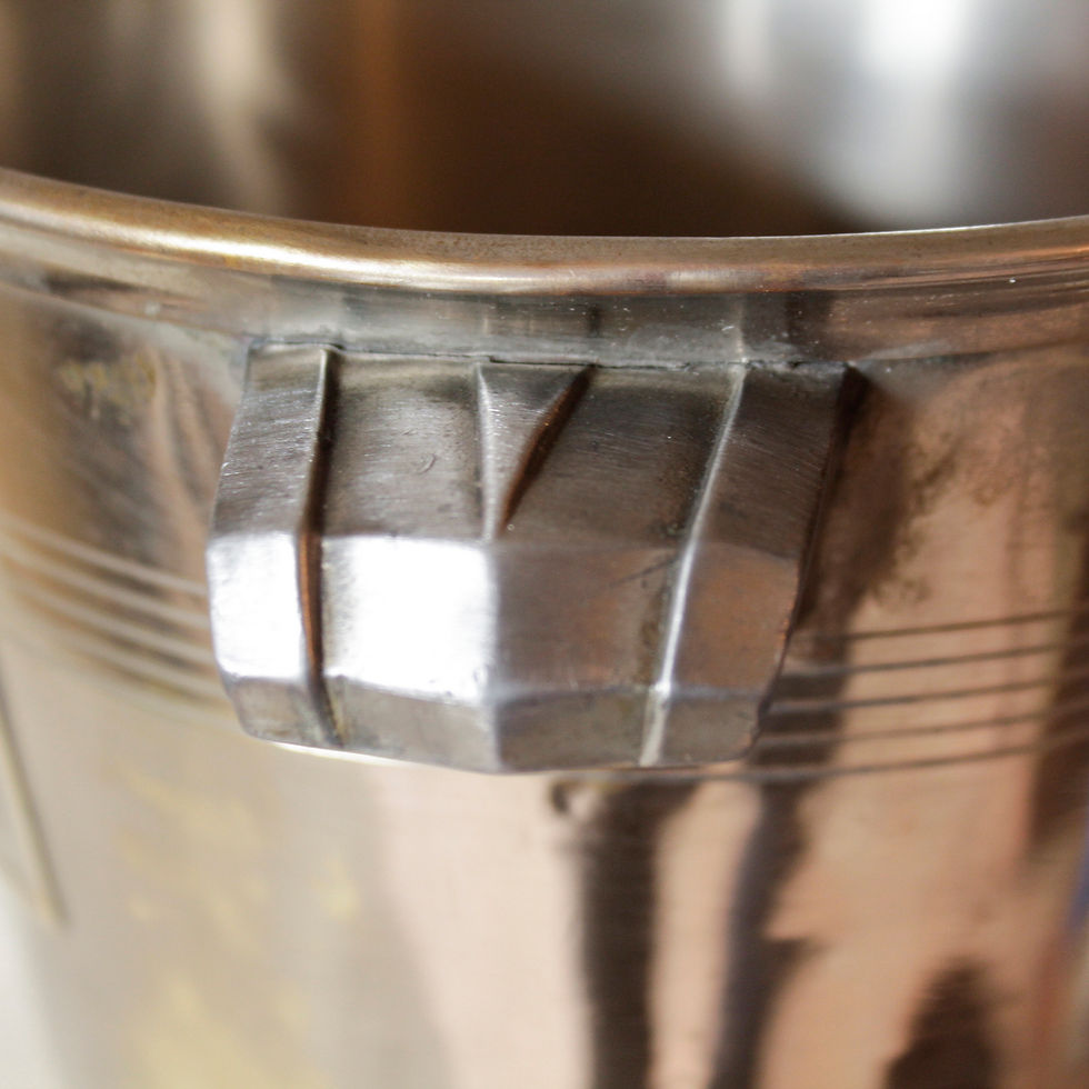 Miniature : Seau à champagne Taittinger en métal argenté