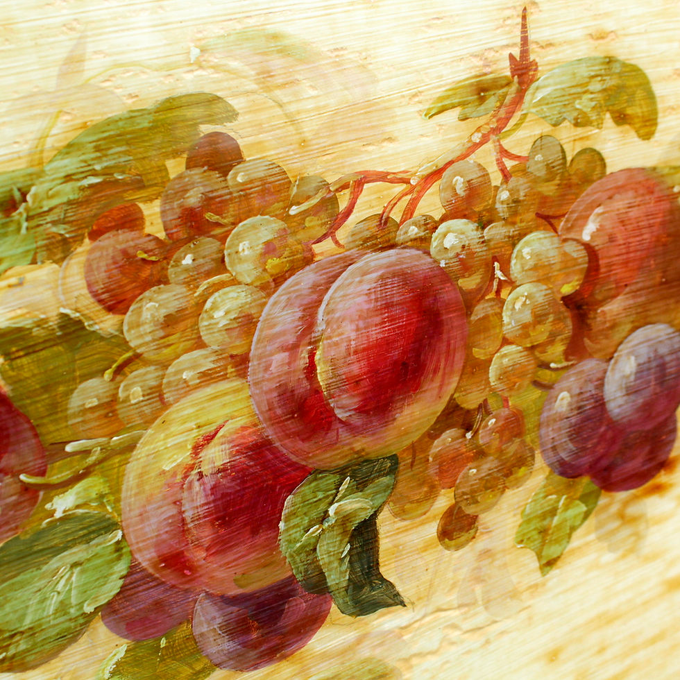 Thumbnail: Decorative panels painting on canvas under glass From a Parisian restaurant