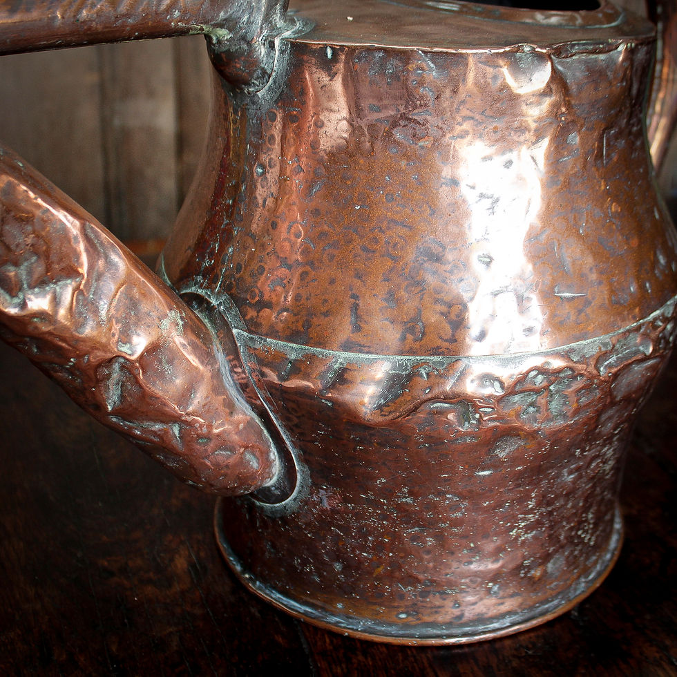 Miniature : 19th century French copper watering can