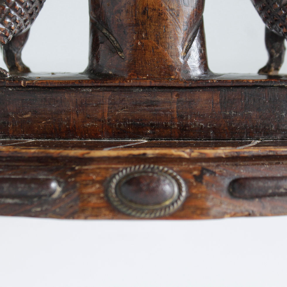 Thumbnail: Carved wooden watch holder Porte Montre